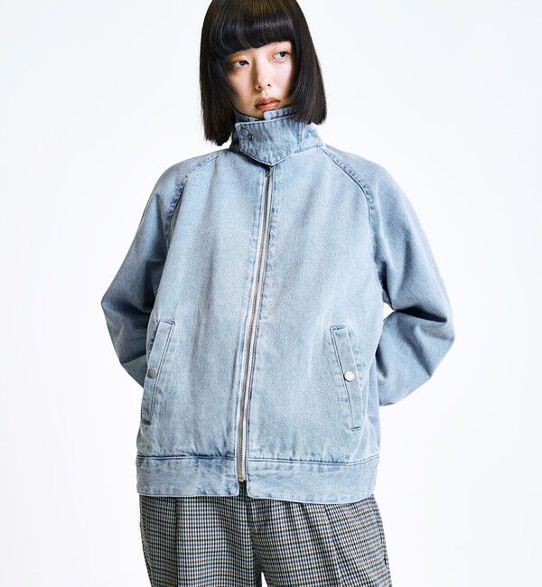 SHIPS「City Ambient Products: デニム ジップ ブルゾン」|ブルゾン・スタジャン|