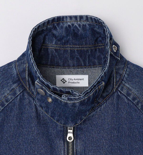 SHIPS「City Ambient Products: デニム ジップ ブルゾン」|ブルゾン・スタジャン|
