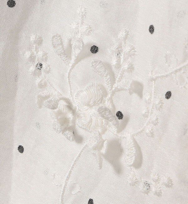 SHIPS for women「【SHIPS別注】crinkle crinkle crinkle:エンブロイダリー ドット ブラウス」|シャツ・ブラウス|