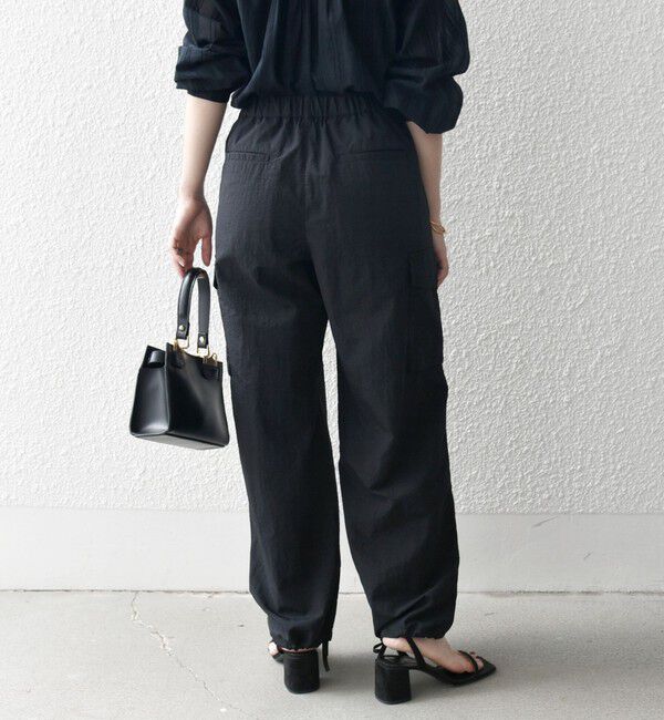 SHIPS any「SHIPS any:〈洗濯機可能〉ナイロン タッサー イージー カーゴ パンツ」|カーゴ|