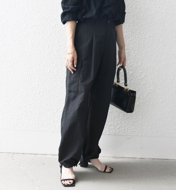 SHIPS any「SHIPS any:〈洗濯機可能〉ナイロン タッサー イージー カーゴ パンツ」|カーゴ|