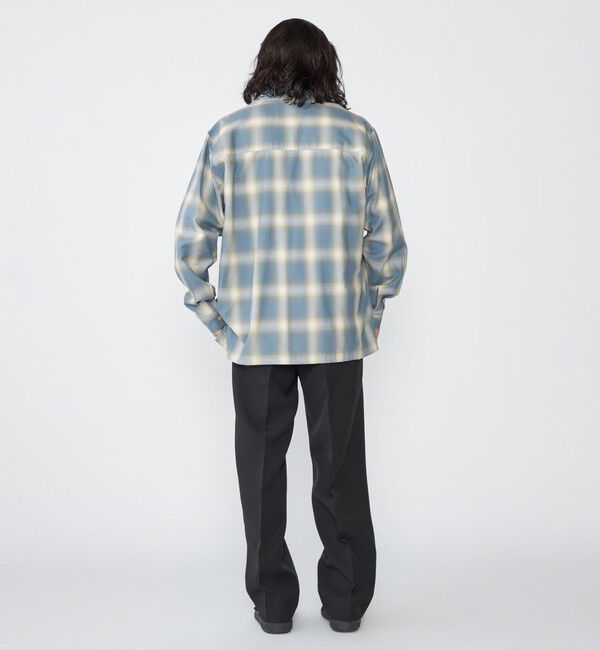 SHIPS「SHIPS: オンブレ チェック オープンカラー シャツ」|シャツ・ブラウス|