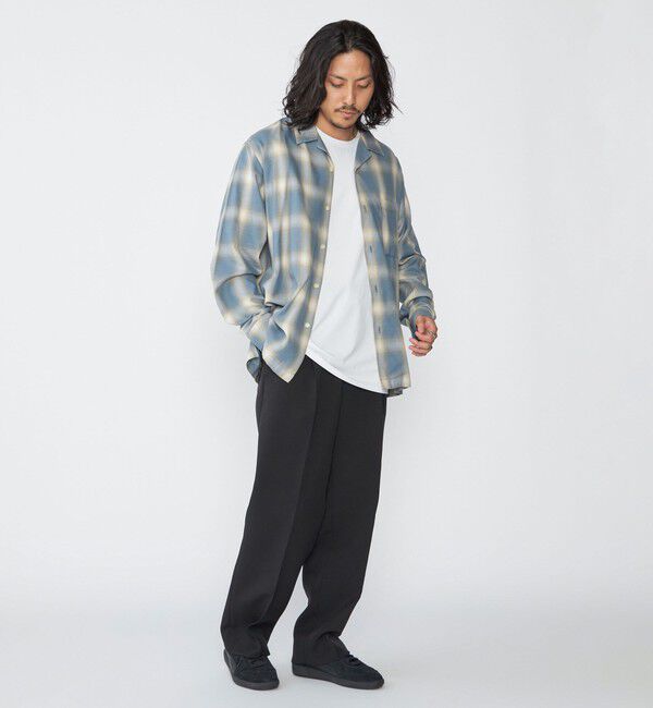 SHIPS「SHIPS: オンブレ チェック オープンカラー シャツ」|シャツ・ブラウス|