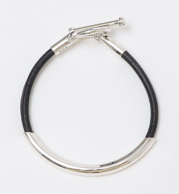 SHIPS「XOLO: LEATHER BRACELET ROUND」|ブレスレット・バングル|ブラック