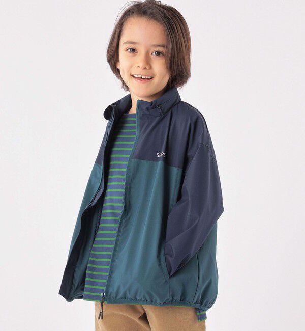 SHIPS KIDS「SHIPS KIDS:100～130cm / 〈多機能/洗濯機可能〉 切替 パーカー」|その他|ネイビー