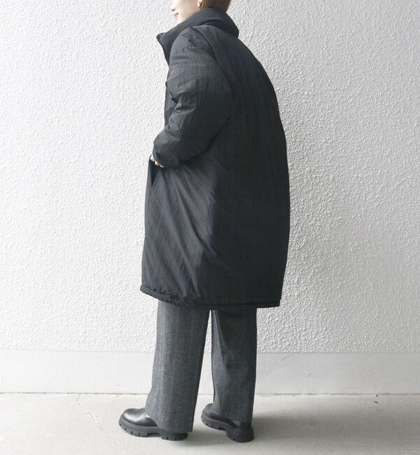 SHIPS any「SHIPS any: ナイロン スタンドカラー モンスター ミディ ダウン」|ダウン|