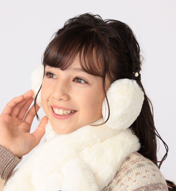 SHIPS KIDS「SHIPS KIDS:フェイクファー イヤー マフラー」|イヤーマフ|