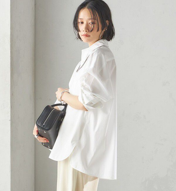 SHIPS for women「TICCA:〈手洗い可能〉スクエア ビック シャツ」|シャツ・ブラウス|