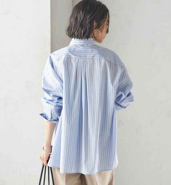 SHIPS for women「TICCA:〈手洗い可能〉スクエア ビック シャツ」|シャツ・ブラウス|