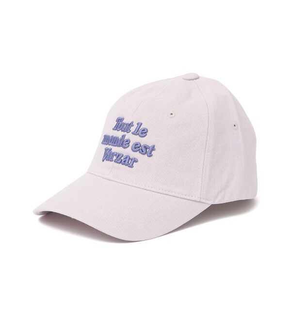 SHIPS any「VARZAR: レタリング 刺繍 ボール キャップ」|キャップ・キャスケット|ラベンダー