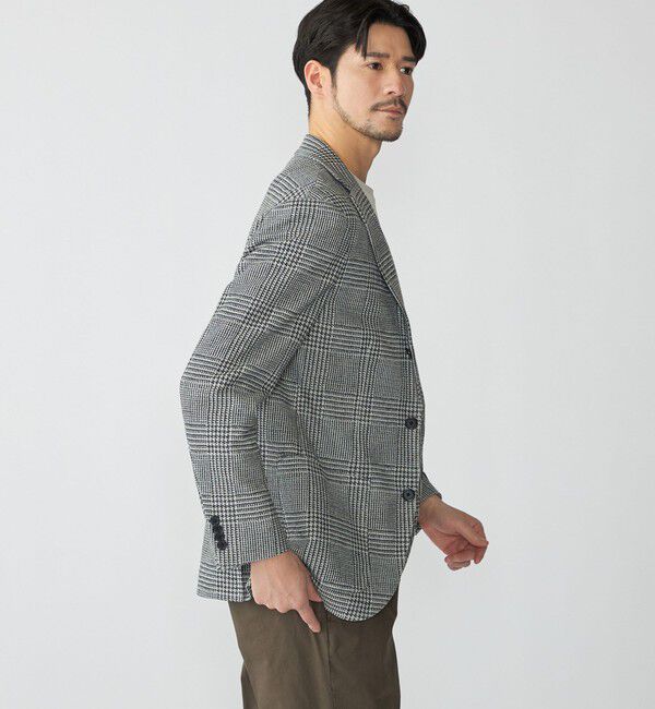 SHIPS「SHIPS: LANIFICIO ROMA プリント ジャージー ジャケット」|テーラードジャケット|