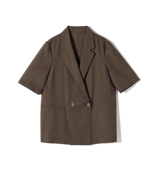 SHIPS for women「〈手洗い可能〉ダブル 半袖 ジャケット」|テーラードジャケット|