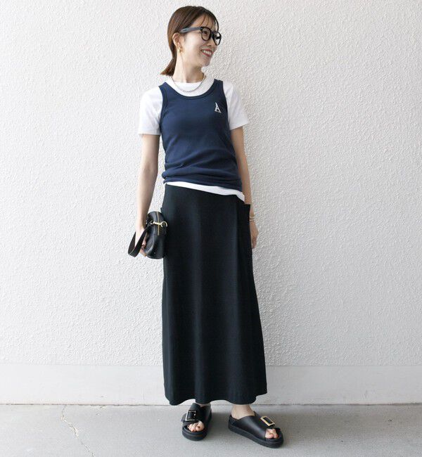 SHIPS any「【SHIPS any別注】PETIT BATEAU: ロゴ プリント タンクトップ 25SS」|タンクトップ|