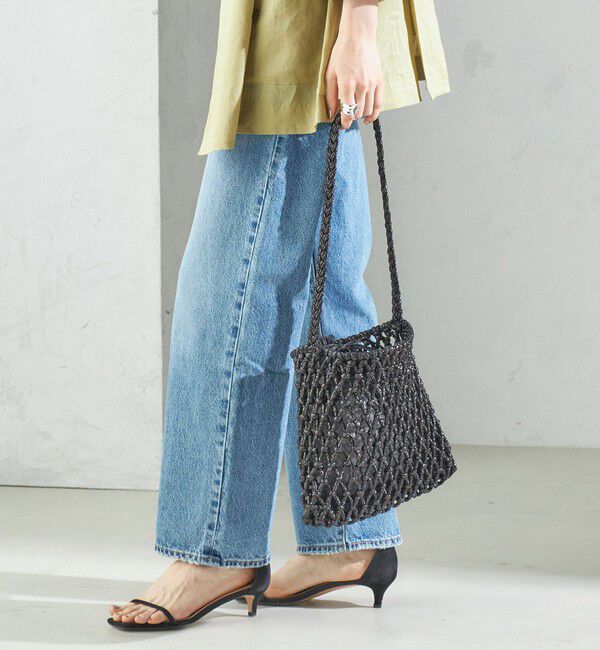 SHIPS for women「The Bagmati:オーガンジー 巾着 マクラメ バッグ」|ショルダー・メッセンジャー|