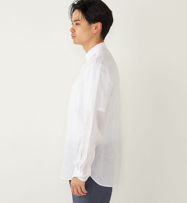 SHIPS Colors 「SHIPS Colors:リネン セミワイド ロングスリーブ シャツ」|シャツ・ブラウス|