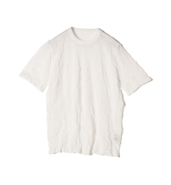 SHIPS for women「《予約》Wai＋:〈手洗い可能〉クリンクル シアー ショート スリーブ プルオーバー」|ニット・セーター|