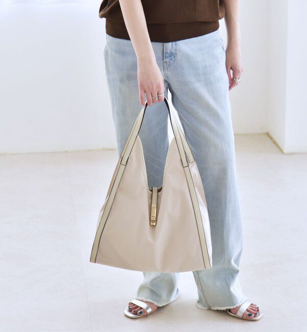 quaranciel「quaranciel: 金具デザイン Vカット トート バッグ」|トートバッグ|