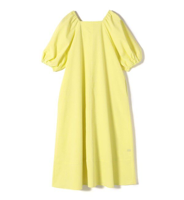 SHIPS Colors 「SHIPS Colors:〈接触冷感・洗濯機可能〉サッカー ２WAY パフスリーブ ワンピース」|ワンピース|