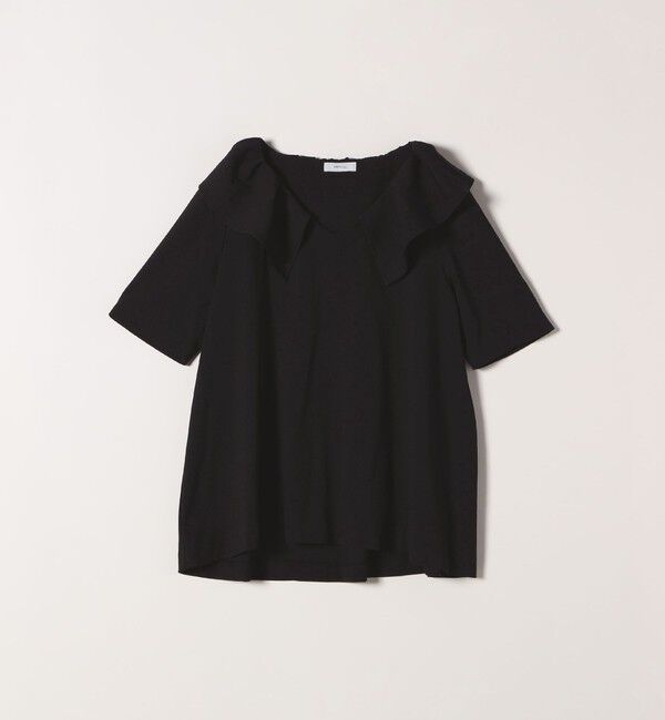 SHIPS any「【WEB限定】SHIPS any:〈洗濯機可能〉ラフ サテン フリルカラー ブラウス 25SS」|シャツ・ブラウス|