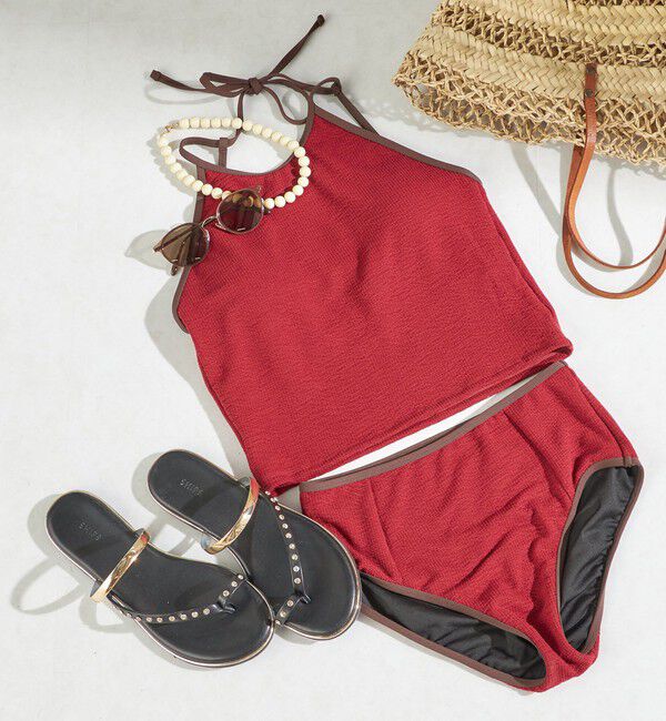 SHIPS for women「maroba:〈手洗い可能〉ホルター ネック セパレート スイム ウェア」|その他|