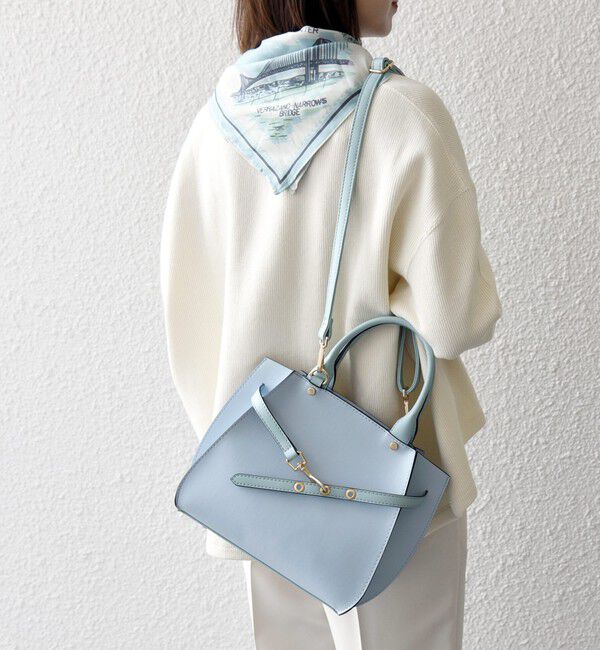 SHIPS any「《一部追加予約》SHIPS any: ベルト デザイン 2WAY スクエア バッグ」|ハンドバッグ|