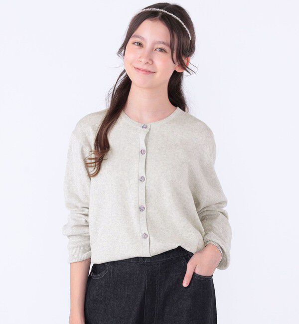 SHIPS KIDS「SHIPS KIDS:140～150cm / リバティ ニット カーディガン」|カーディガン|