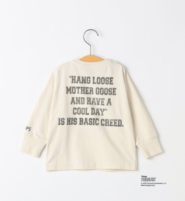 SHIPS KIDS「SHIPS KIDS:80～90cm / SNOOPY ロングスリーブ Tシャツ」|Tシャツ・カットソー|