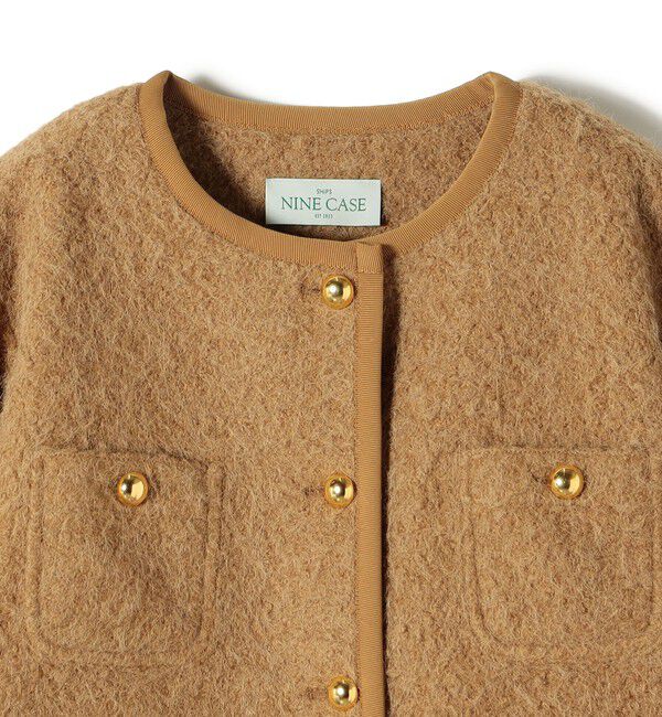 SHIPS for women「SHIPS NINE CASE: ノーカラー ジャケット」|ノーカラージャケット|