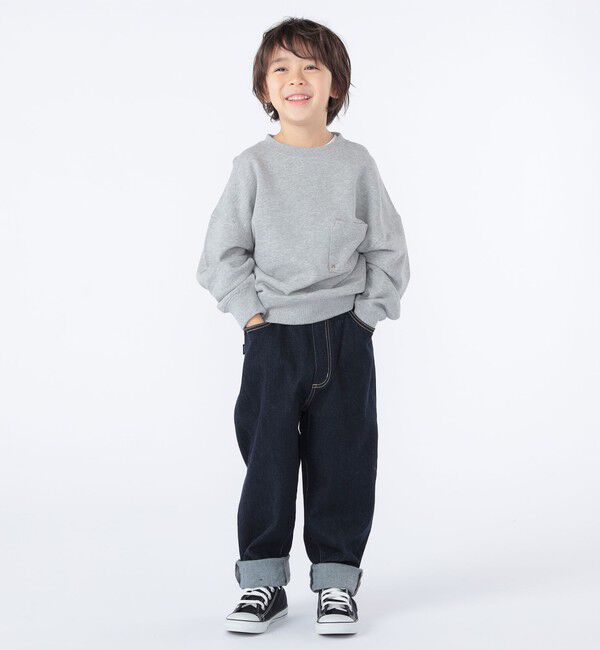 SHIPS KIDS「【WEB限定】SHIPS KIDS:100～160cm / NEW マイクロ ロゴ スウェット 」|スウェット・ジャージ|