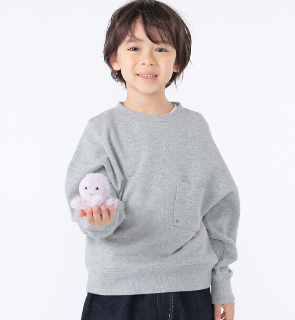 SHIPS KIDS「【WEB限定】SHIPS KIDS:100～160cm / NEW マイクロ ロゴ スウェット 」|スウェット・ジャージ|