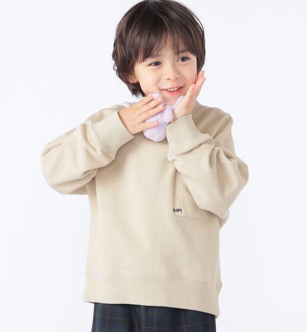 SHIPS KIDS「【WEB限定】SHIPS KIDS:100～160cm / NEW マイクロ ロゴ スウェット 」|スウェット・ジャージ|