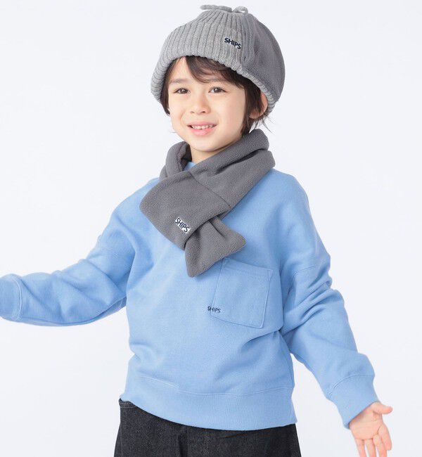 SHIPS KIDS「【WEB限定】SHIPS KIDS:100～160cm / NEW マイクロ ロゴ スウェット 」|スウェット・ジャージ|ライトブルー