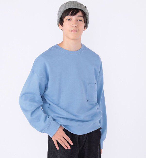 SHIPS KIDS「【WEB限定】SHIPS KIDS:100～160cm / NEW マイクロ ロゴ スウェット 」|スウェット・ジャージ|