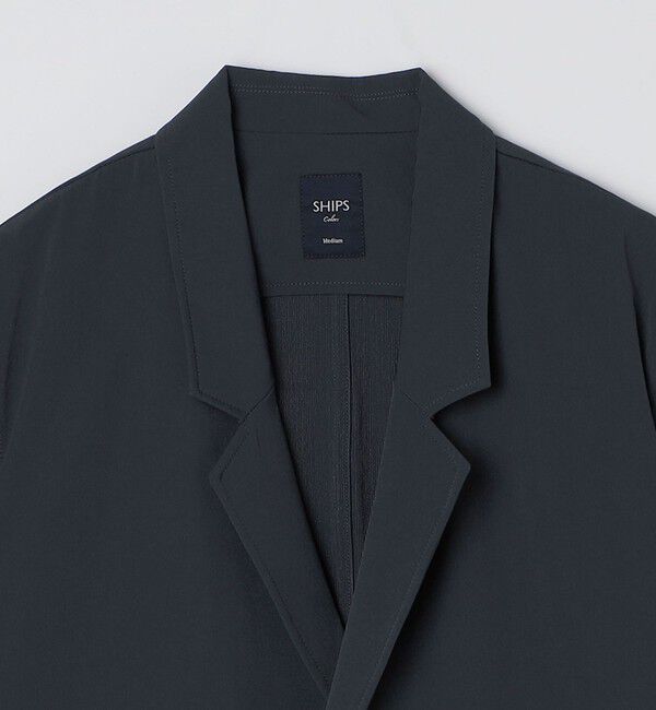 SHIPS Colors 「SHIPS Colors:〈洗濯機可能〉ナイロン ストレッチ ダブル ジャケット(セットアップ可能)」|テーラードジャケット|