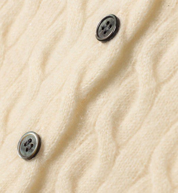 SHIPS for women「カシミヤ 細 ケーブル クルーネック カーディガン」|カーディガン|