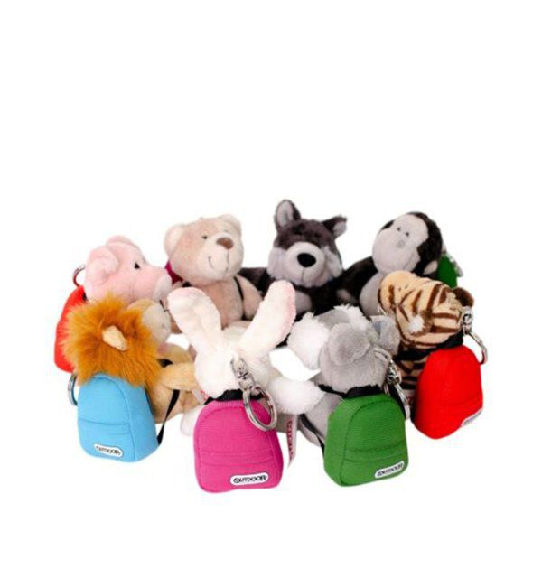 OUTDOOR PRODUCTS Usual Things「NICI(ニキ)/キーホルダー ゴリラ 10cm+リュック グリーン/OUTDOOR PRODUCTS」|キーケース|