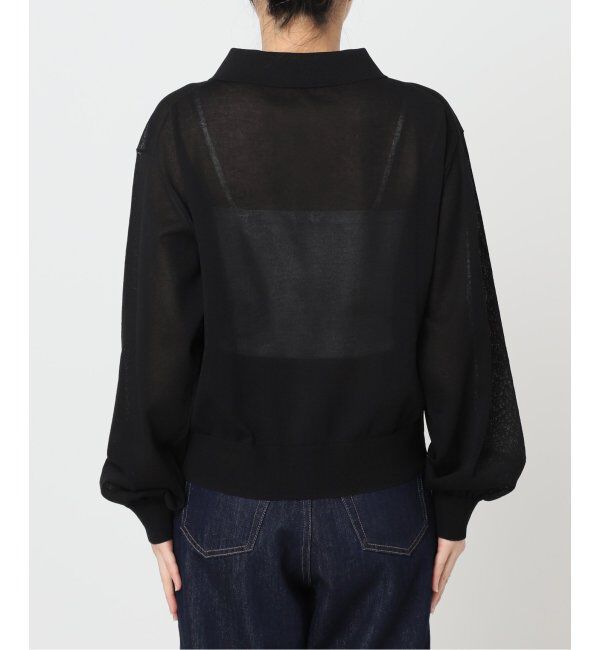 OUTDOOR PRODUCTS Usual Things「ハイゲージシアーロングスリーブニットポロシャツ」|ニット・セーター|