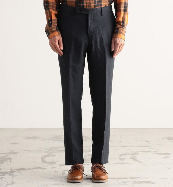 TOMORROWLAND MENS「リネンシャンブレー ノープリーツイージーパンツ」|その他|