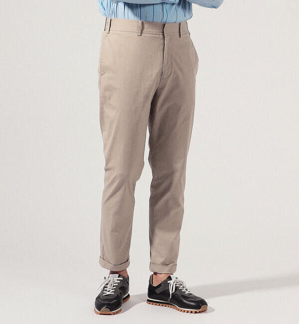 TOMORROWLAND MENS「マイクロピーチ スリムテーパードイージーパンツ」|その他|