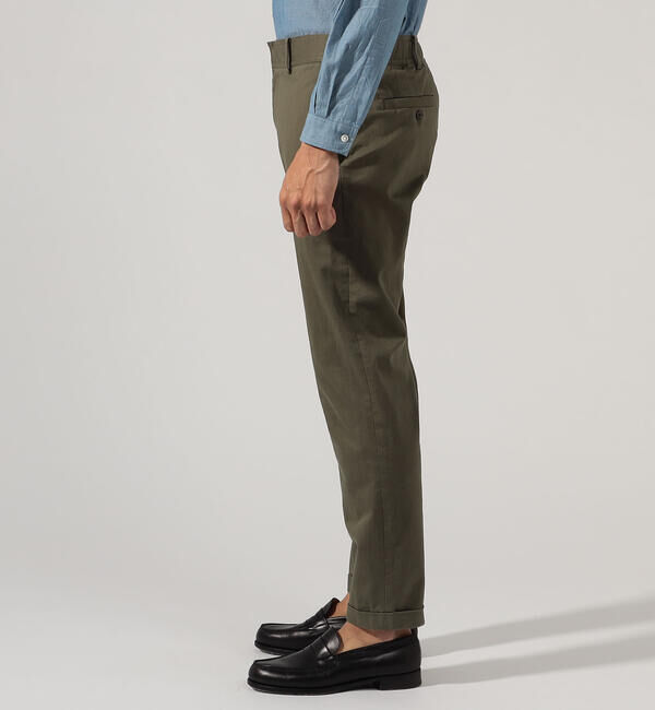 TOMORROWLAND MENS「マイクロピーチ スリムテーパードイージーパンツ」|その他|