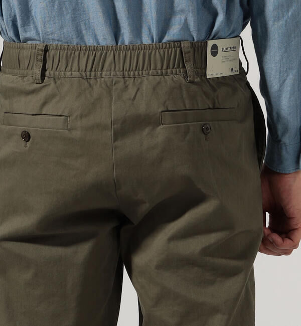 TOMORROWLAND MENS「マイクロピーチ スリムテーパードイージーパンツ」|その他|