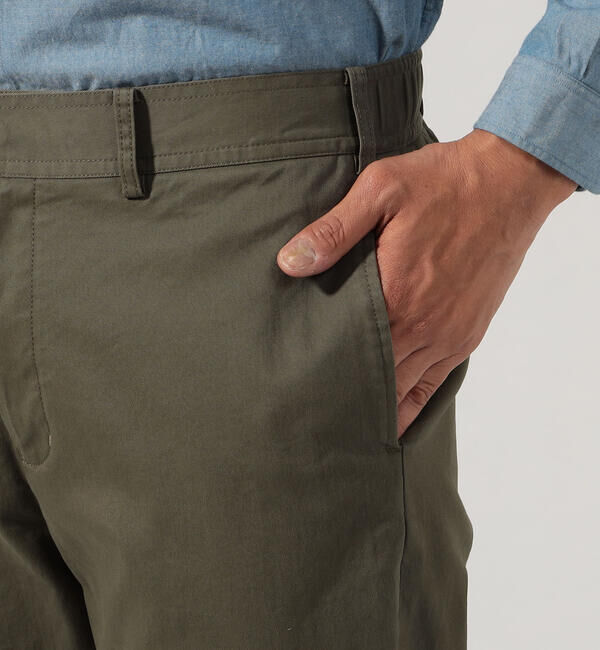 TOMORROWLAND MENS「マイクロピーチ スリムテーパードイージーパンツ」|その他|