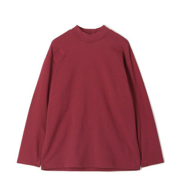 TOMORROWLAND MENS「スビンスムース モックネックロングスリーブカットソー」|Tシャツ・カットソー|37 ダークレッド