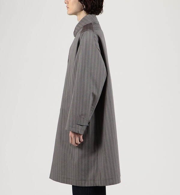 TOMORROWLAND MENS「シルクコットンボンディング ヘリンボーン ステンカラーコート」|ステンカラーコート|