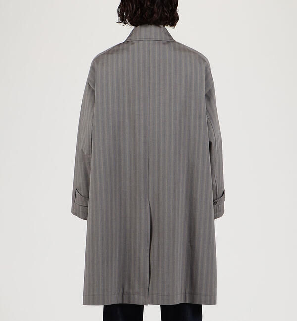 TOMORROWLAND MENS「シルクコットンボンディング ヘリンボーン ステンカラーコート」|ステンカラーコート|