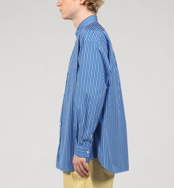 TOMORROWLAND MENS「コットンブロード ストライプ ボタンダウンシャツ」|シャツ・ブラウス|