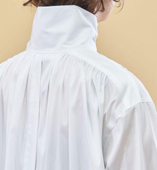 DES PRES「コットンストレッチポプリン ハイネックワンピース」|ワンピース|