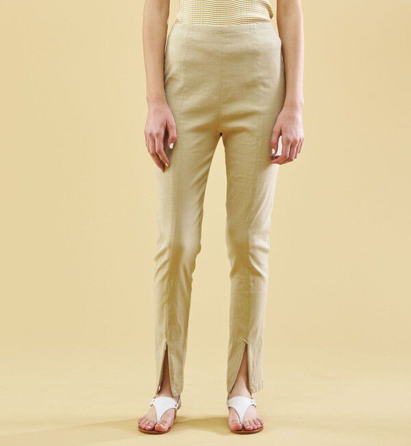 GALERIE VIE「リネンレーヨンストレッチ スリムパンツ」|その他|