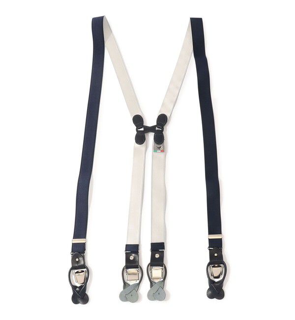 TOMORROWLAND GOODS「TOMORROWLAND ソリッド サスペンダー」|サスペンダー|68 ネイビー系