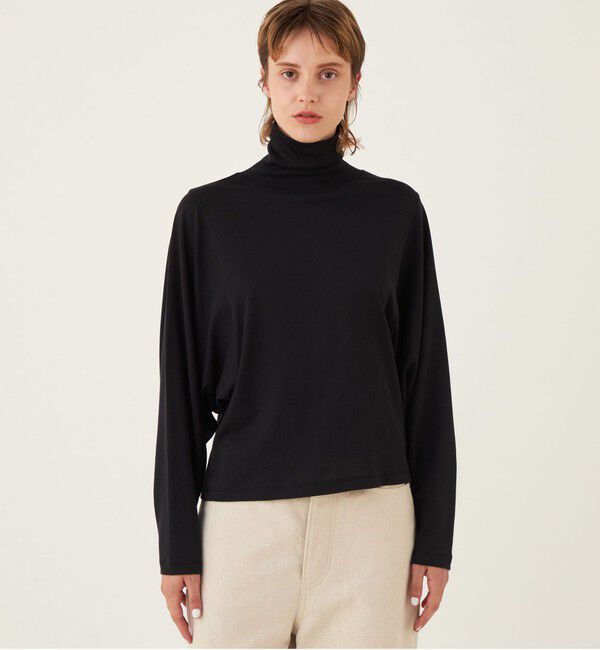 GALERIE VIE「パウダーコットン ハイネックプルオーバー」|Tシャツ・カットソー|